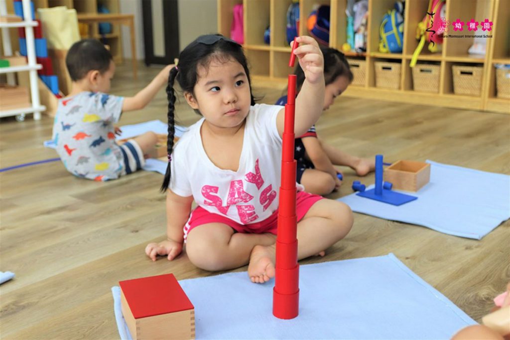 góc cảm quan trong montessori