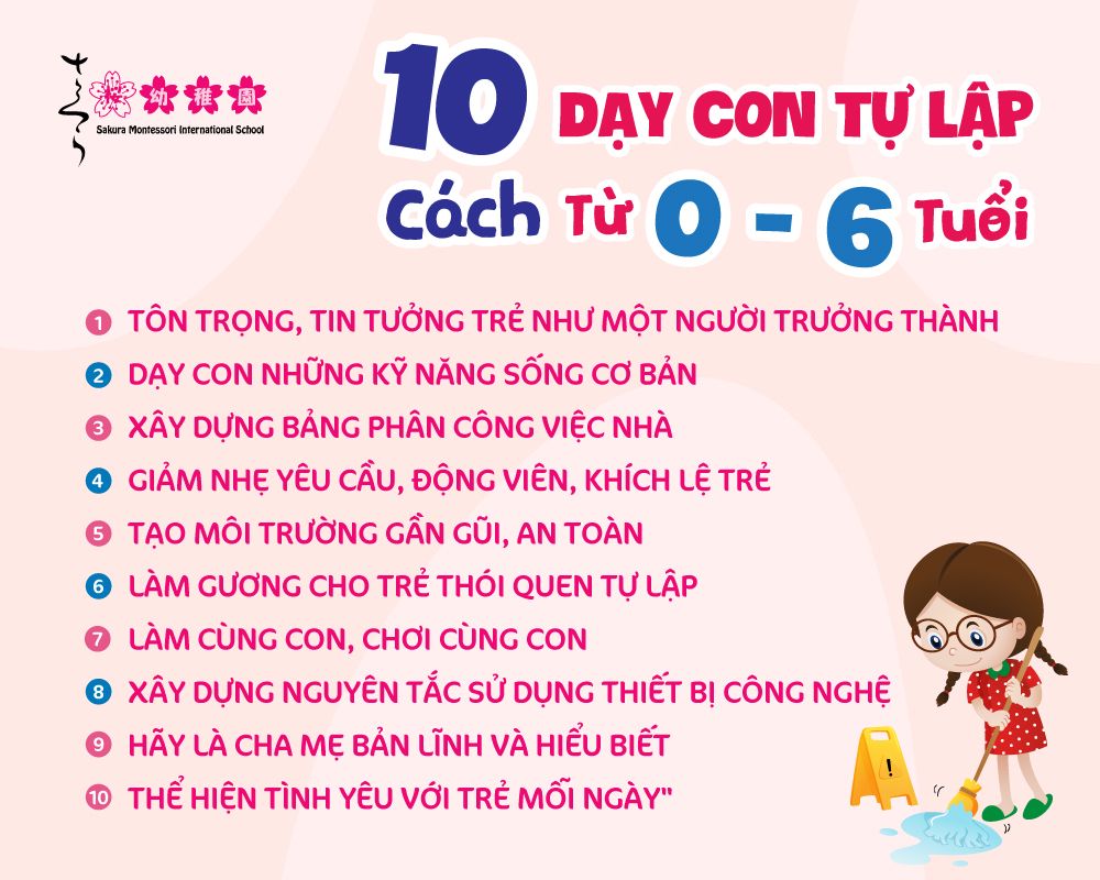 dạy con tự lập