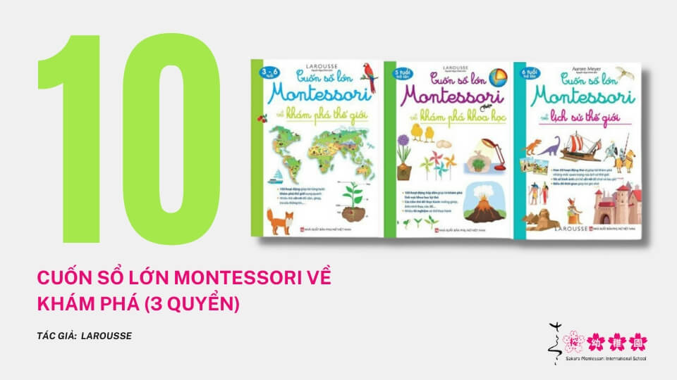 Cuốn sổ lớn Montessori về khám phá, Larousse