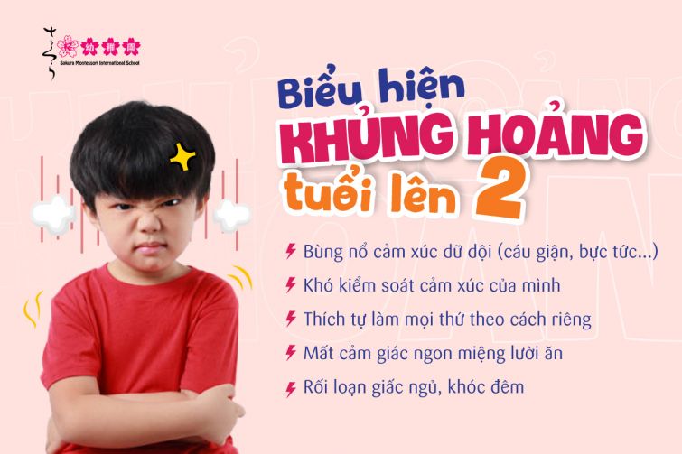 Biểu hiện khủng hoảng tuổi lên 2 của trẻ