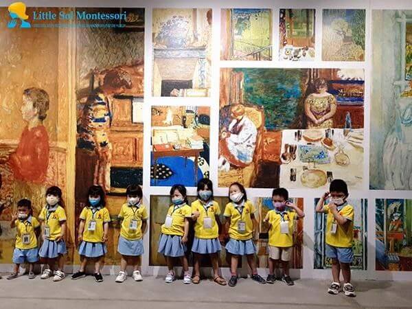 Little Sol Montessori Preschool với hệ thống bài học Montessori phong phú, chương trình Tiếng Anh với giáo viên bản ngữ