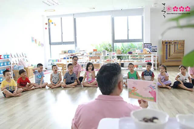 Trường có kiến trúc hướng về không gian xanh bền vững theo tiêu chuẩn trường Montessori của Mỹ